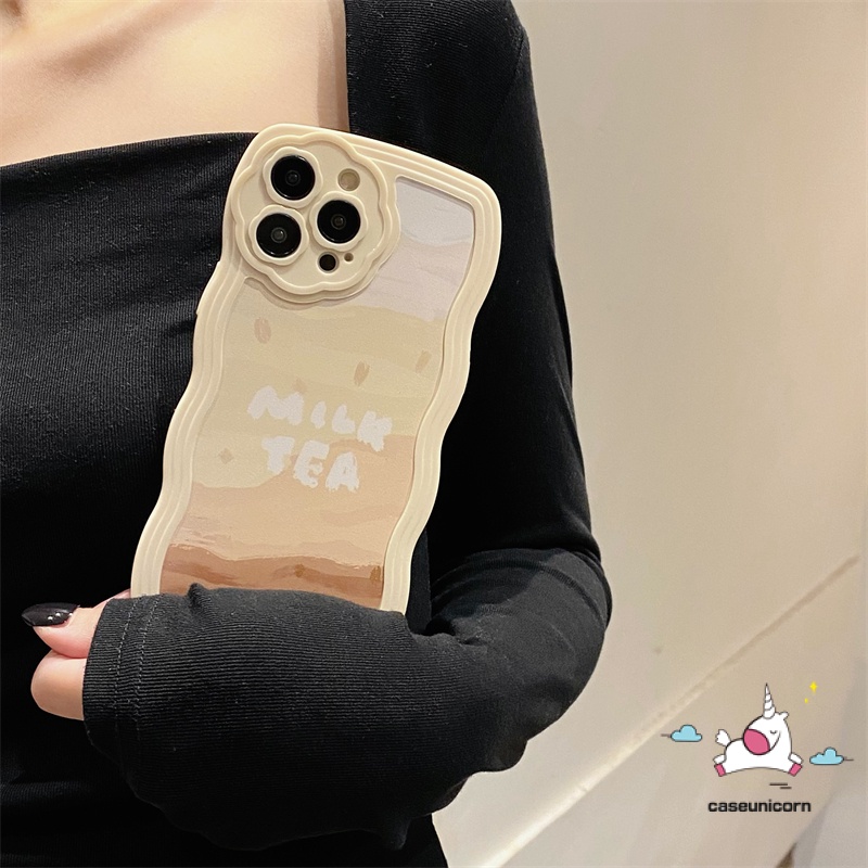 Soft Case Pelindung Lensa Kamera Motif Bunga Milk Tea Untuk iPhone 7plus 8plus 7 8 11 12 13 Pro MAX XR X XS MAX SE 2020