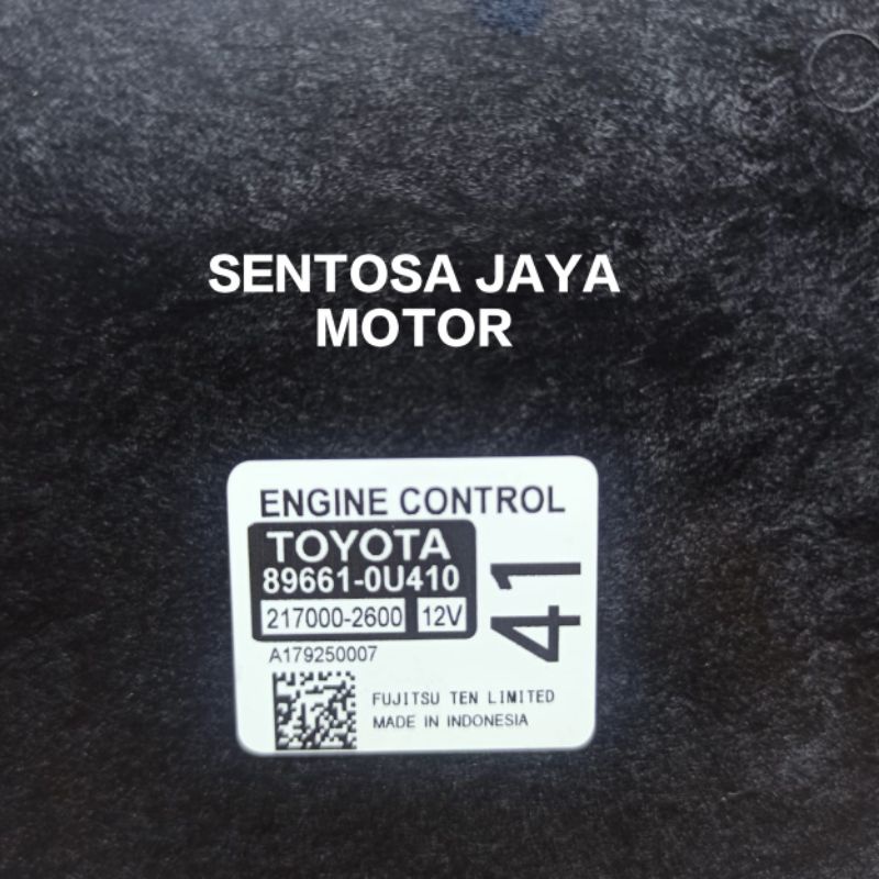 Ecu Komputer Computer Toyota All New Yaris Vios Limo Original 89661-0U410 Asli 2016 Up