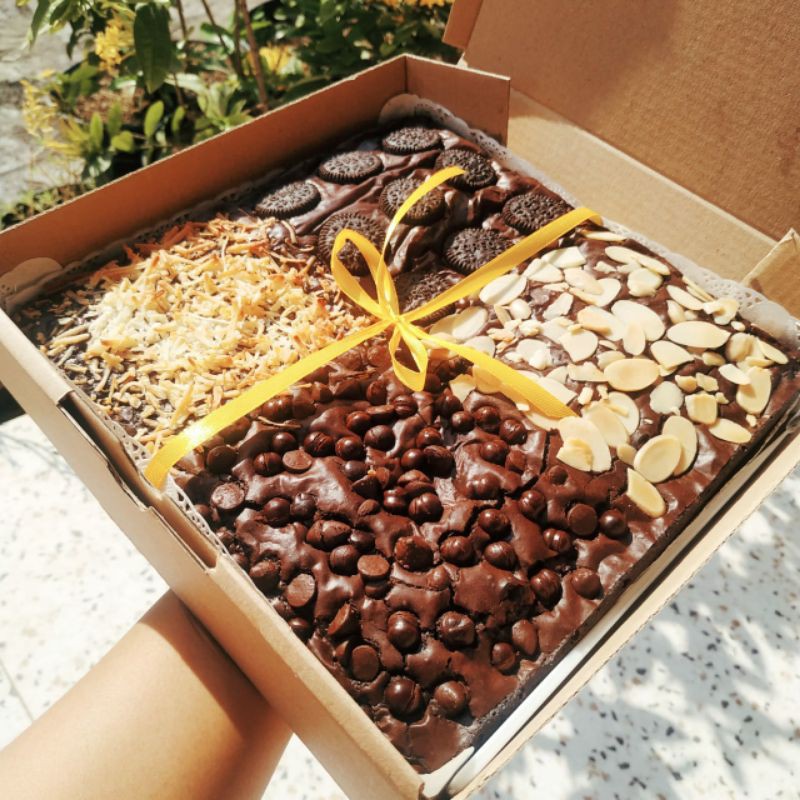

Browniespanggang20cm*20cm/fudgybrownies/chewybrownies/brownieshits