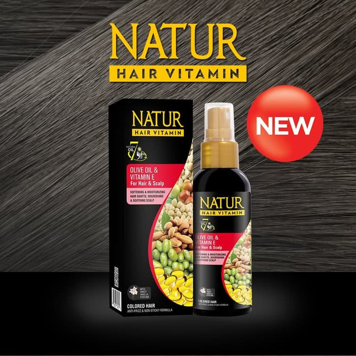 natur hair vitamin olive oil &amp; vitamin E 80ml