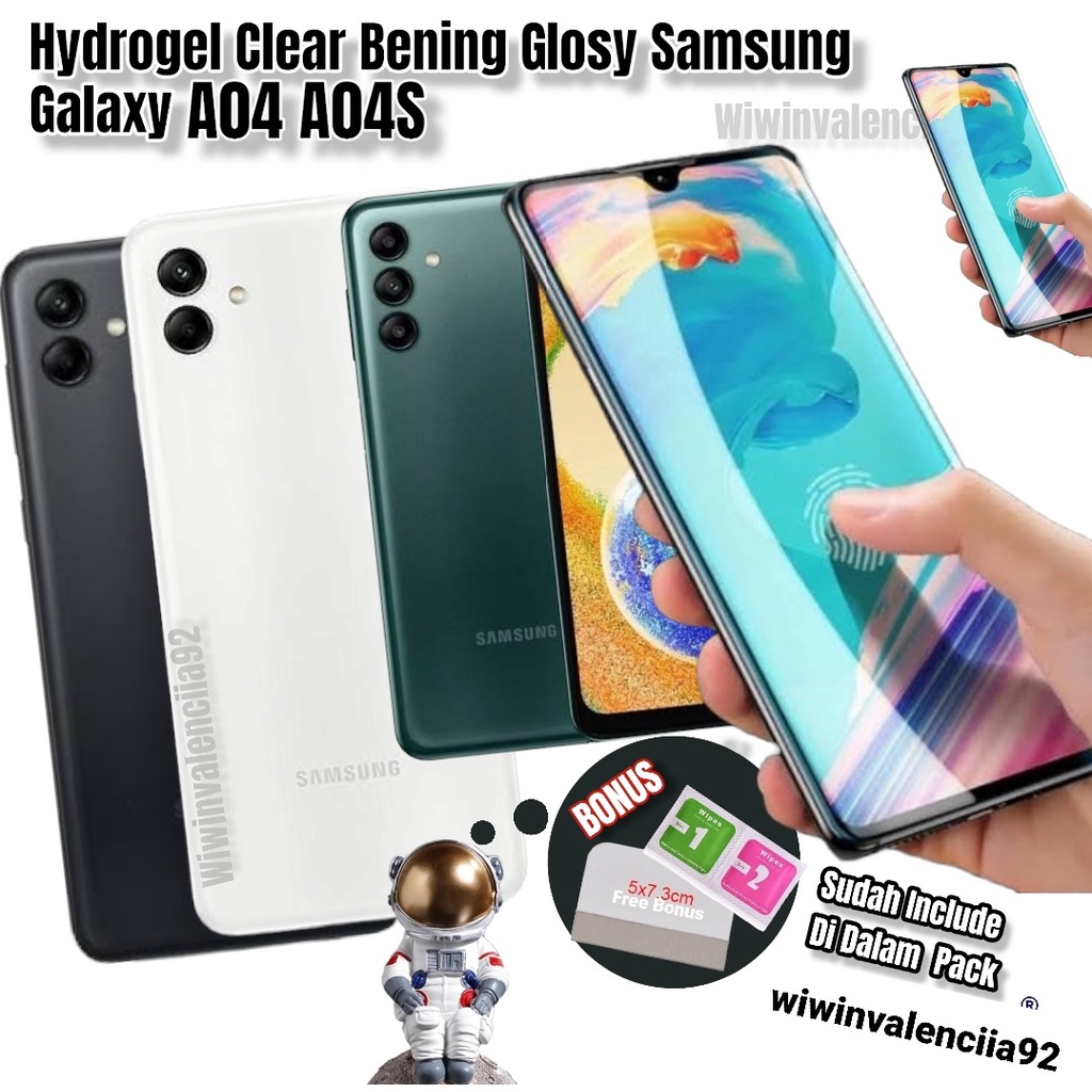 Baru Hydro Jely Clear Depan Belakang Samsung A04 A04s A04E A03 A03S A03Core A02 A02s A01 A01Core M02 M02s M01 Core A2-Core Hydrogel Jelly Bening Glosy Front&amp;Back Hidrogel Antigores=Anti Pecah Tipis Bahan Gores Full Cover Ful Asli Nya 4G 5G 2022 S Galaxy E