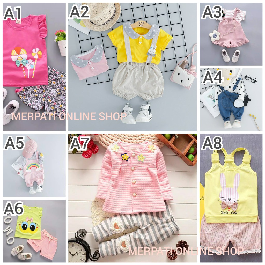 CATALOG AIRIN BABY T-SHIRT IMPORT QUALITY 1-5 tahun / SETELAN BAJU BAYI