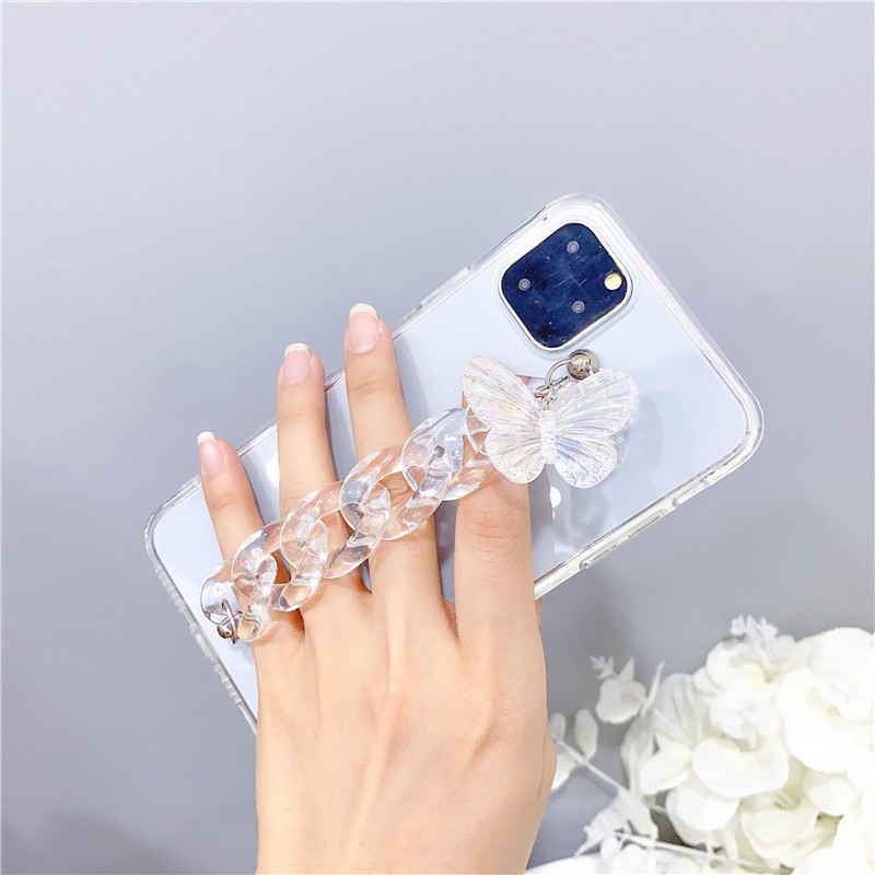 Case Chain Butterfly ALL PHONE TYPES! iPhone Oppo Vivo Xiaomi Samsung Y51 Y30 Y20s Y20 Y11 Y12s V20