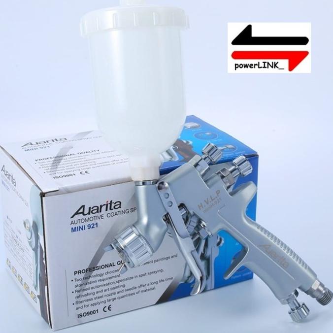 Spray Gun Auarita H921 HVLP - NOZZLE 1.0 / 1.2 - CUP 250ml - ORIGINAL