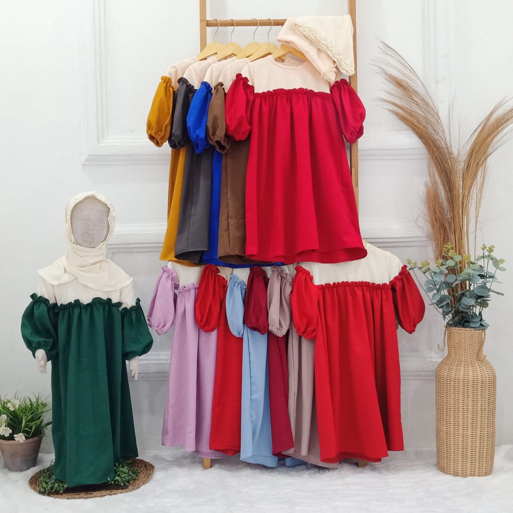 GAMIS ANAK KYOMI BY MY BEE KIDS SIZE 2 - 5 TAHUN