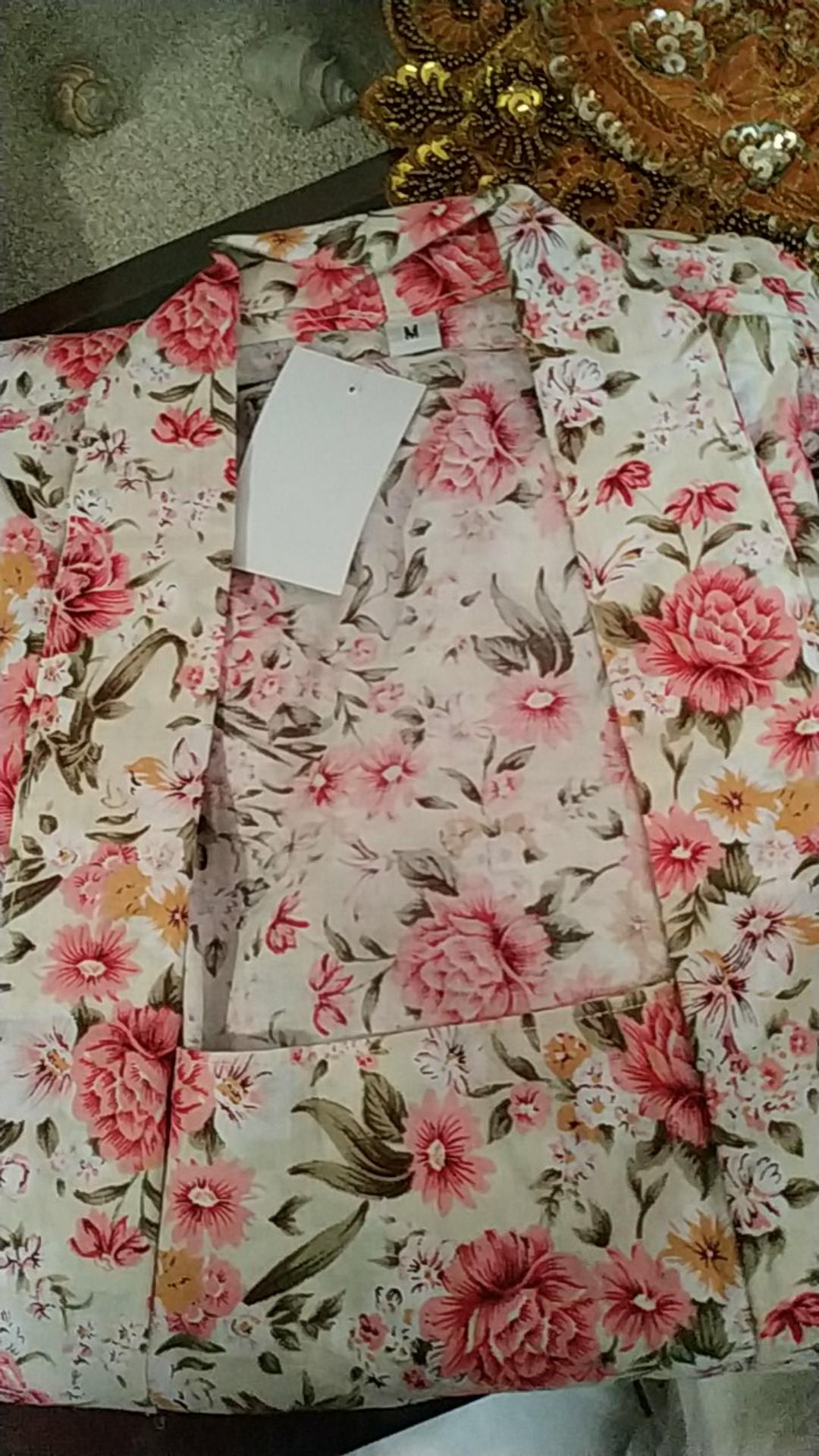 Blouse Kutubaru Pastel Bunga Shabby Chic Floral Instan Bridesmaids Seragam Kondangan Wanita