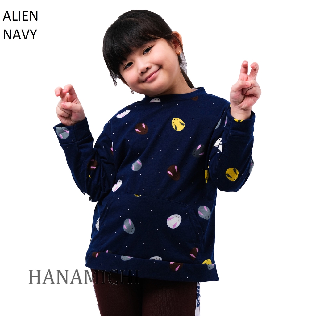 Hanamichi ALIEN Baju Sweater Anak Lengan Panjang