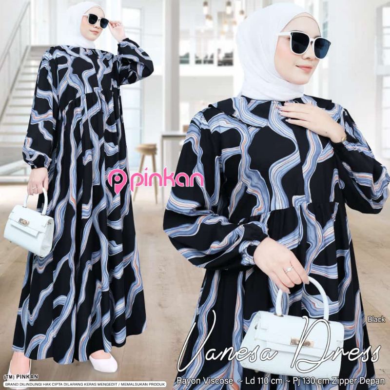 ( NEW) GAMIS DRESS VANESA // VANESA DRESS BUSUI ORI BY PINKAN