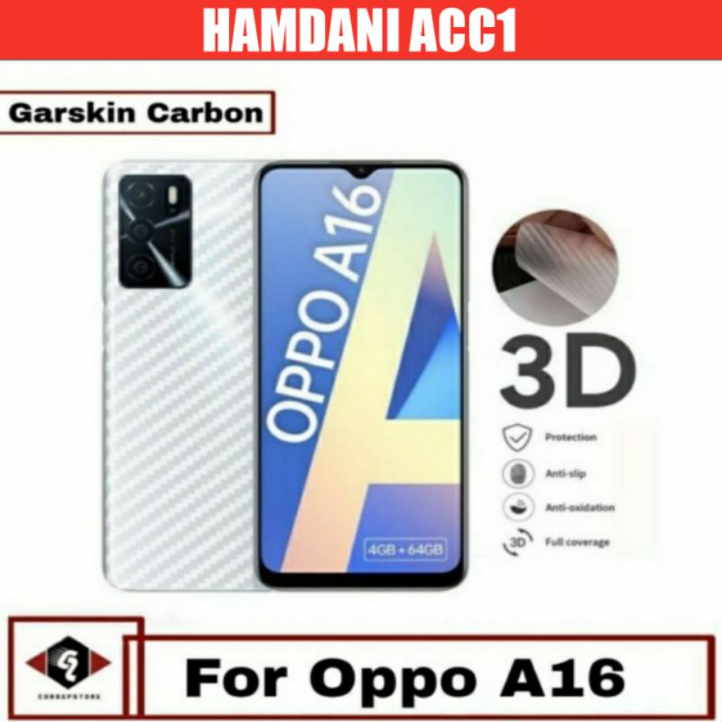 SEKIN CARBON OPPO A16 /ANTI JAMUR PELINDUNG JAMUR BELAKANG HP