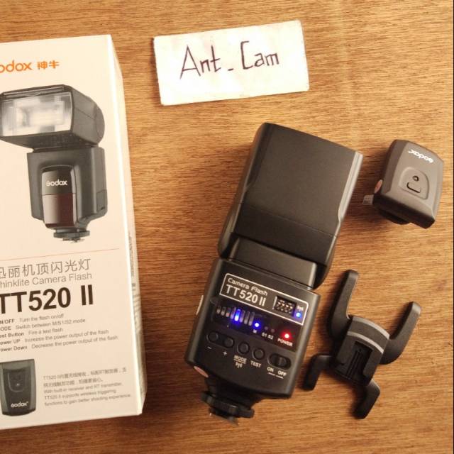 lampu flash external godox tt520 II tt520II kamera canon nikon sony eos m Fujifilm bukan yongnuo