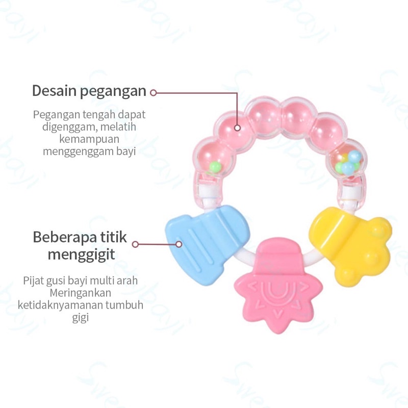 TEETHER BAYI BULAT KERINCING