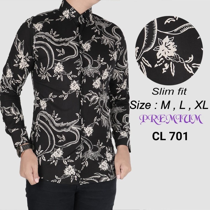 BAJU BATIK PRIA BATIK COWOK BATIK SLIMFIT BATIK MODERN LBC 103