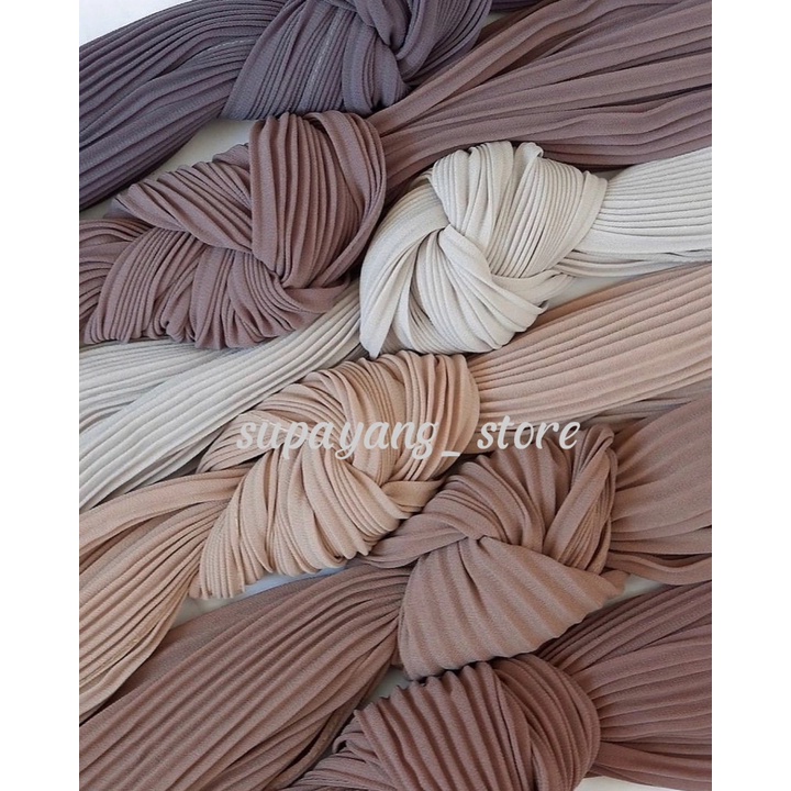 namira Pashmina Plisket lidi Full Ceruty Babydoll Premium / Hijab Pashmina Pleated shawl 180x75cm ta