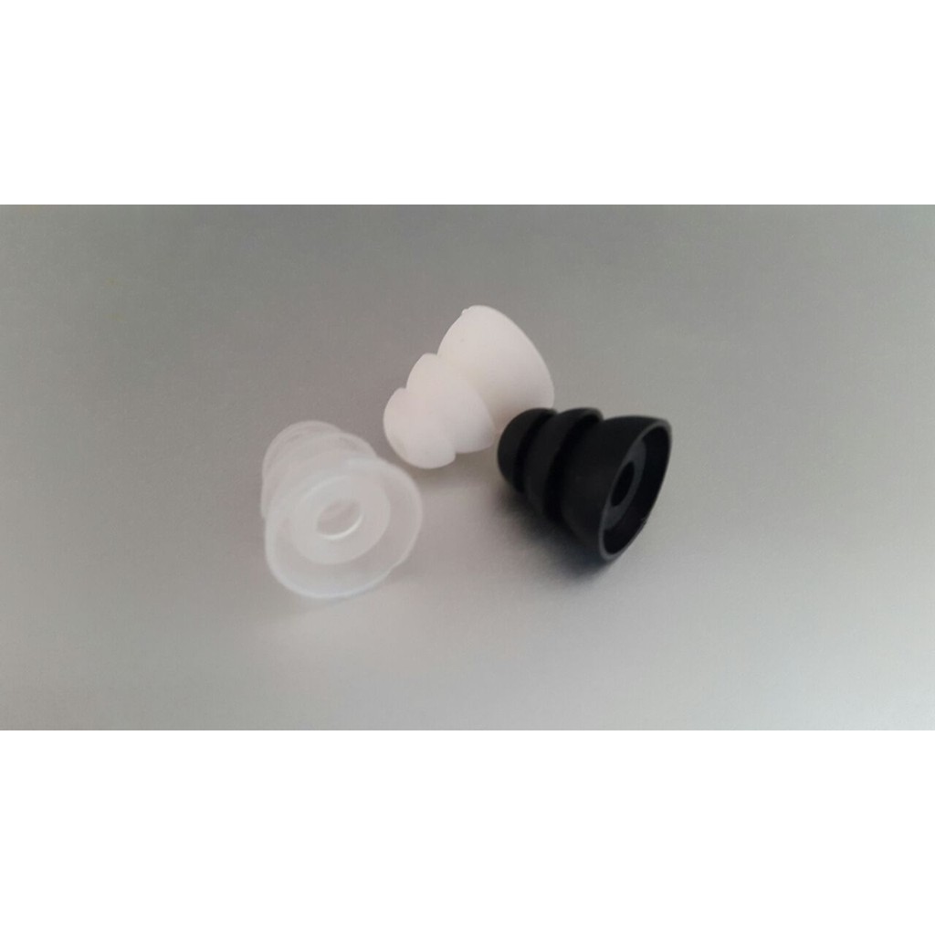 Triple Flange Replacement Eartips Earbuds 1 Pasang