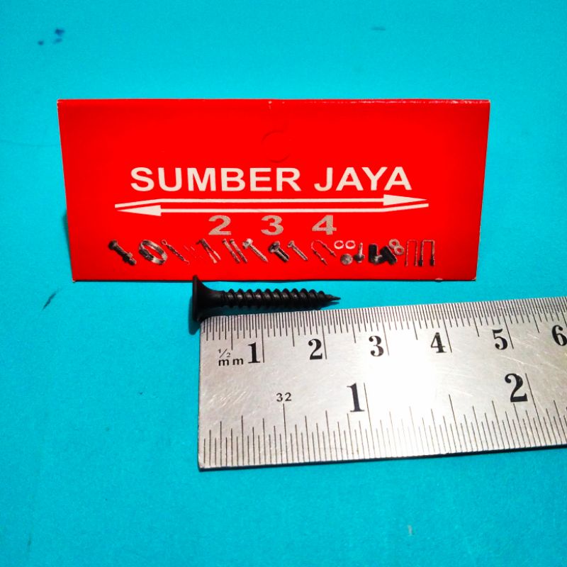 Skrup Gypsum 6 x 1 Inch isi 100pcs , Skrup Gypsum 2.5cm TERMURAH