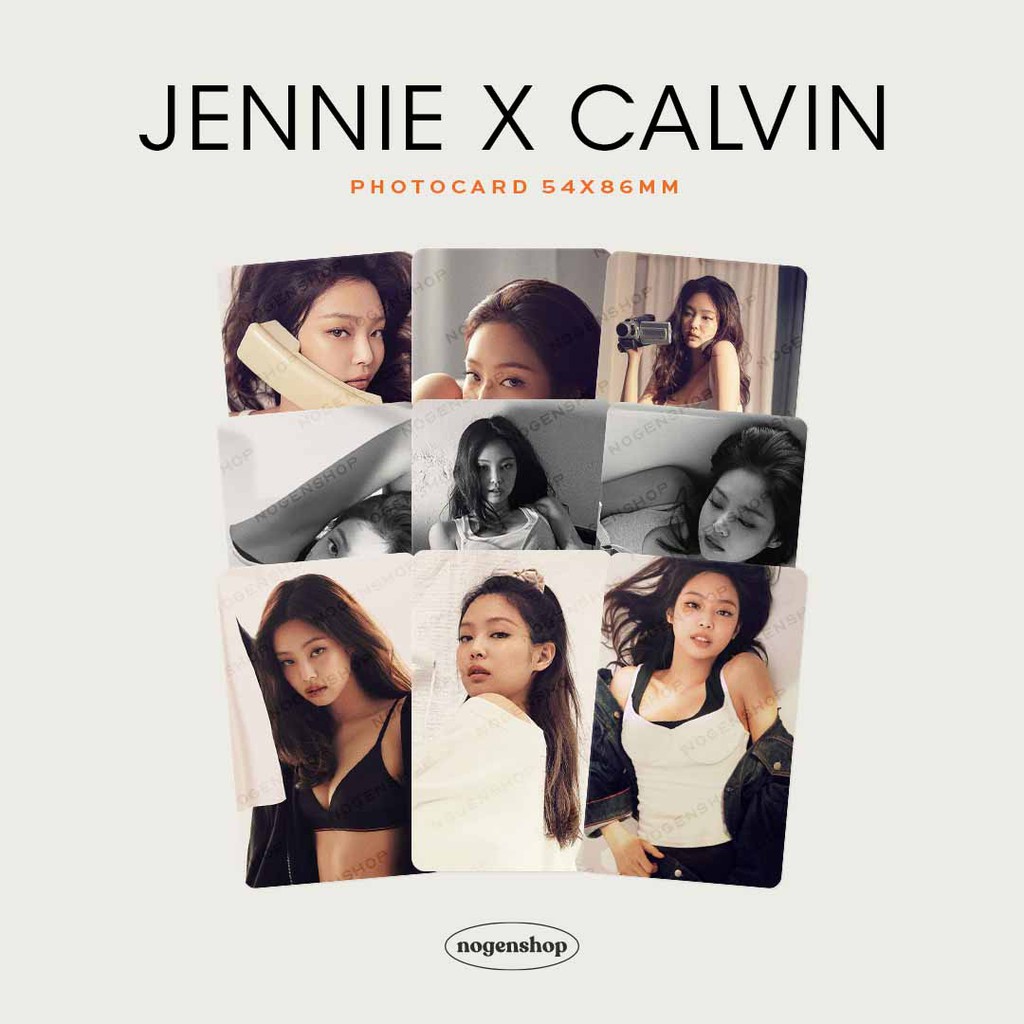 PHOTOCARD BLACKPINK JENNIE X CALVIN KLEIN [FANMADE]