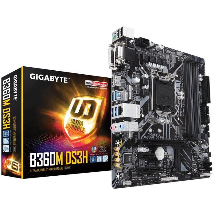 Gigabyte B360M DS3H (LGA1151, B360, DDR4, USB3.1, SATA3)