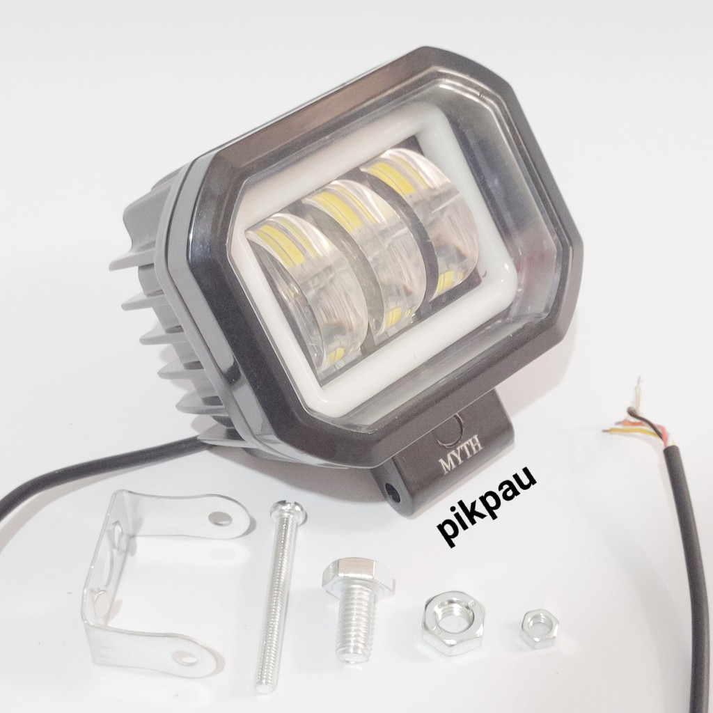 Lampu Tembak Sorot CWL LED 3 Mata 30 Watt 6D Angel Eye Cree Model Kotak