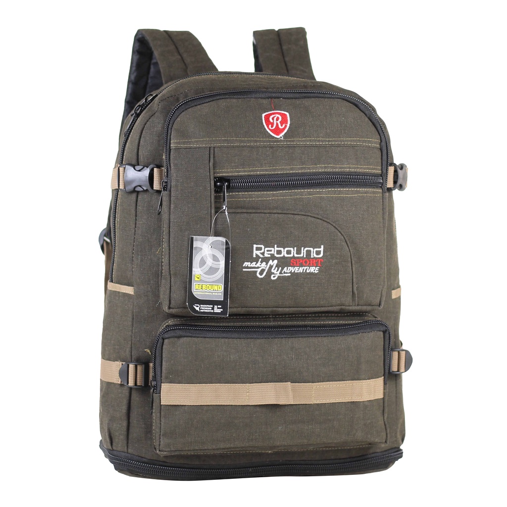 Ransel Gendong Pria Distro Susun Rebound Cowok Backpack Punggung Keren Bagus Awet