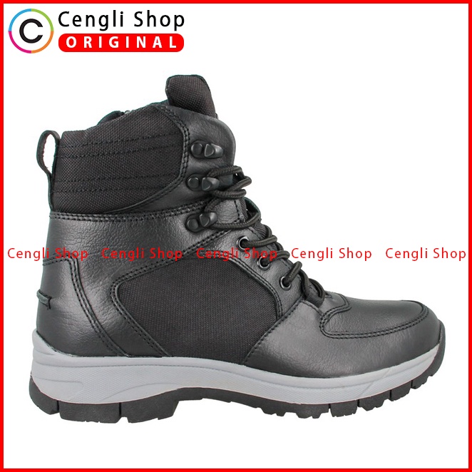 SEPATU BOOT PAKALOLO PRIA ORIGINAL CASUAL KULIT ASLI HITAM PB25