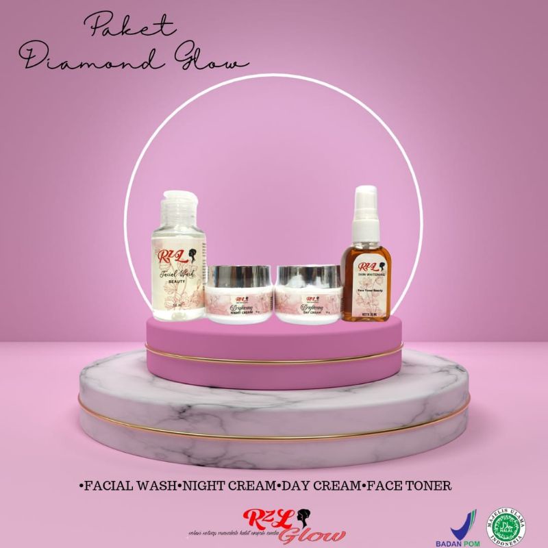 RZL Glow diamond glow / skincare murah / skincare acne / skincare BPOM