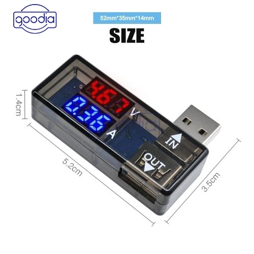 ✈【Fast/COD】✈DC 5V USB Charger Tester LED Display Voltmeter Ammeter Voltage Current Meter