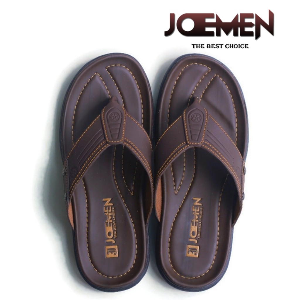 [ 9.9 BIG SALE ] Sandal Pria KULIT Joemen S 20 ORIGINAL Pria Jepit Import-4