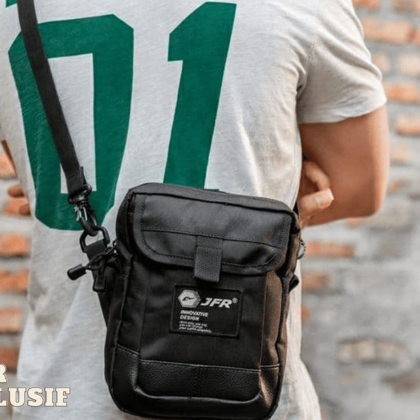 ☆ Tas Selempang Pria Distro Original - Sling Bag Pria Distro Branded jt12 ◙