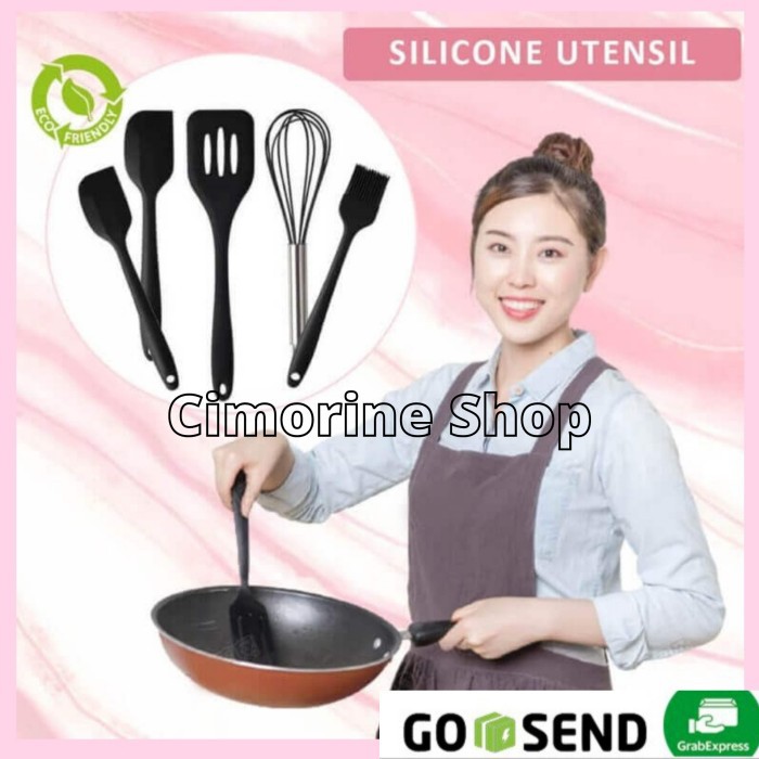 PAKETAN SET 5in1 Spatula Set Household Silicone Utensil