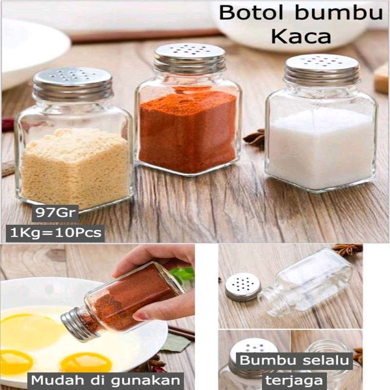 Botol Kaca Tempat Aneka Bumbu Dapur