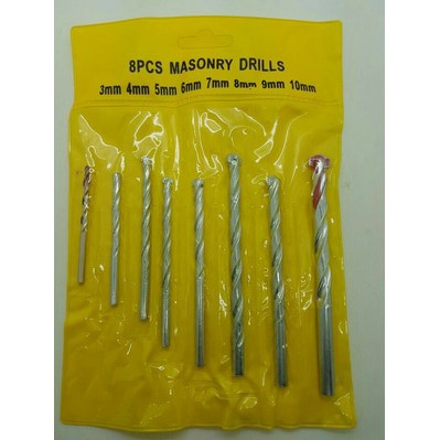 Refil Mata Bor-Bor Beton Masonry Drills 8 Pcs Termurah.