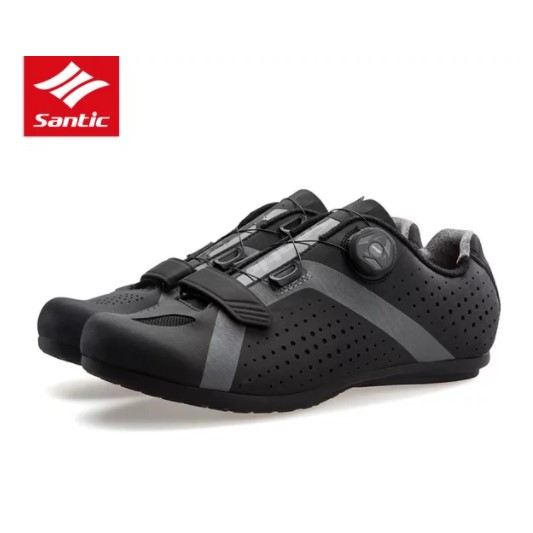 Santic Men Cycling Road Bike Shoes - Sepatu Sepeda - FMS18007H - Black