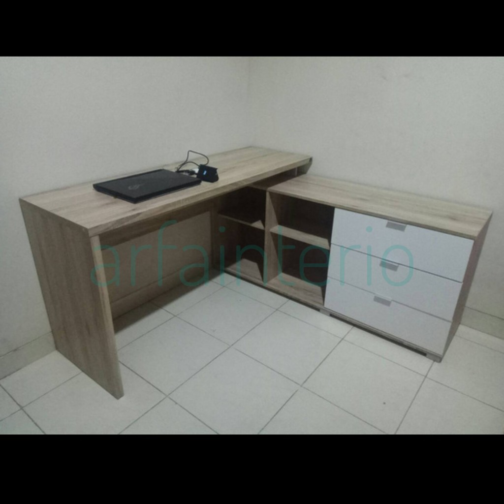 Meja Kerja Sudut L / Meja Kantor Sudut L
