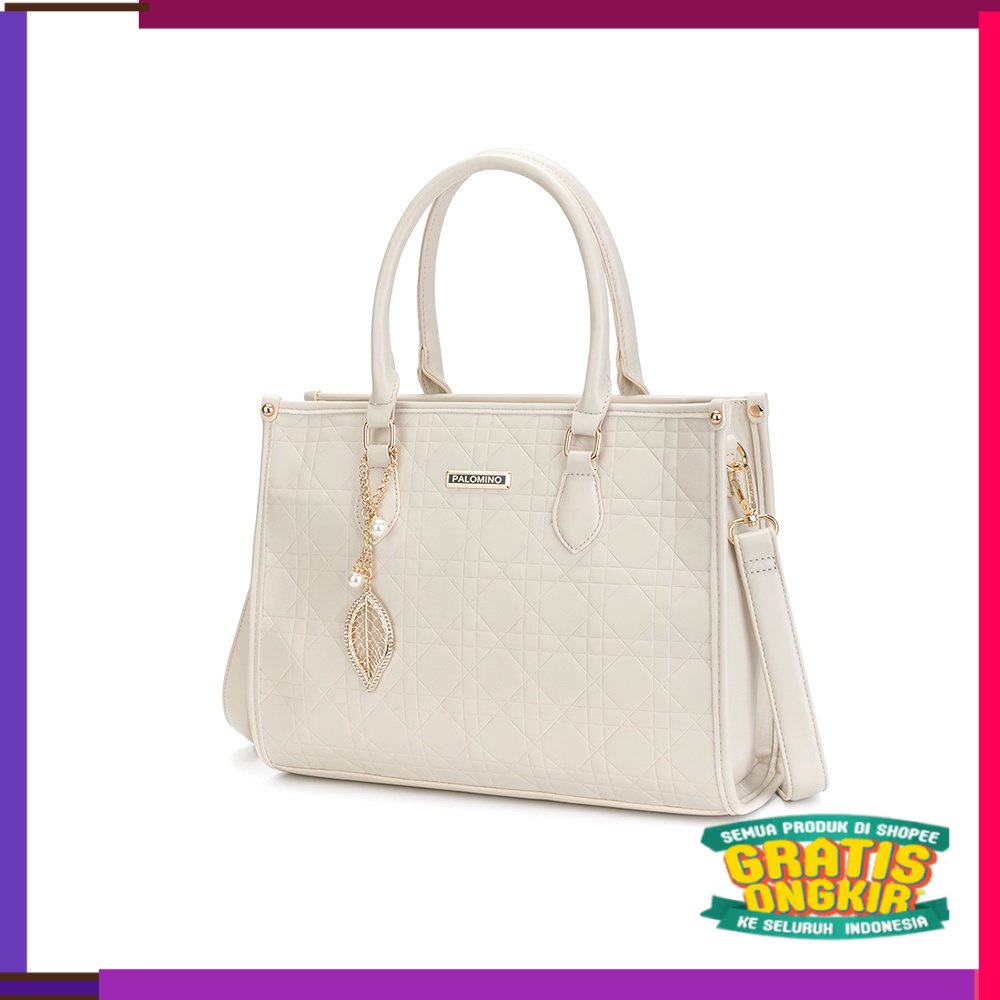 TAS WANITA TERBARU BRAND TERNAMA Palomino Everly Handbag - Cream