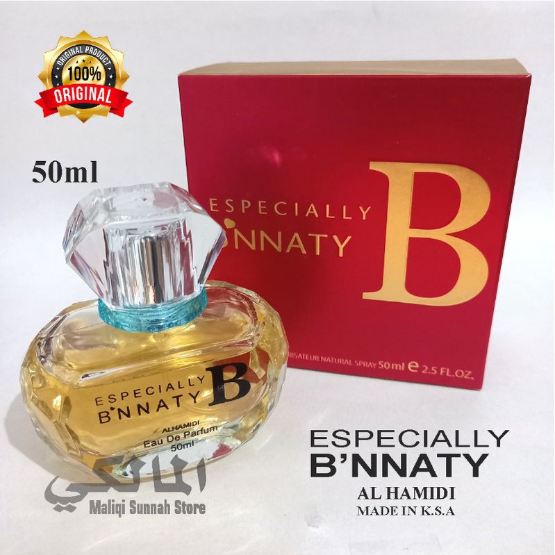 Parfum Arab Spray 50ml Especially B'nnaty Original by Al Hamidi K.S.A