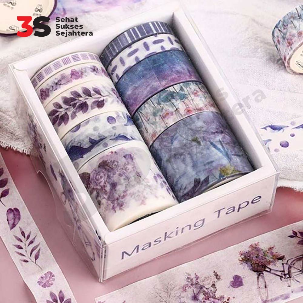 

JFactory Stiker Kertas Buku Washi Tape Decorative Scrapbooking