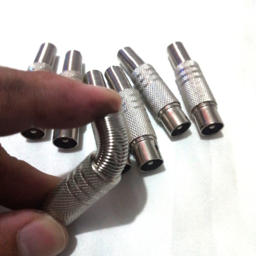 Jack Konektor TV Antenna Besi Male / Jack Antena Ke TV Bahan Besi Connector