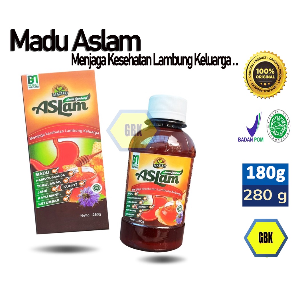 Madu ASLam / Madu Asam Lambung Madu Maag 100% Original - BPOM