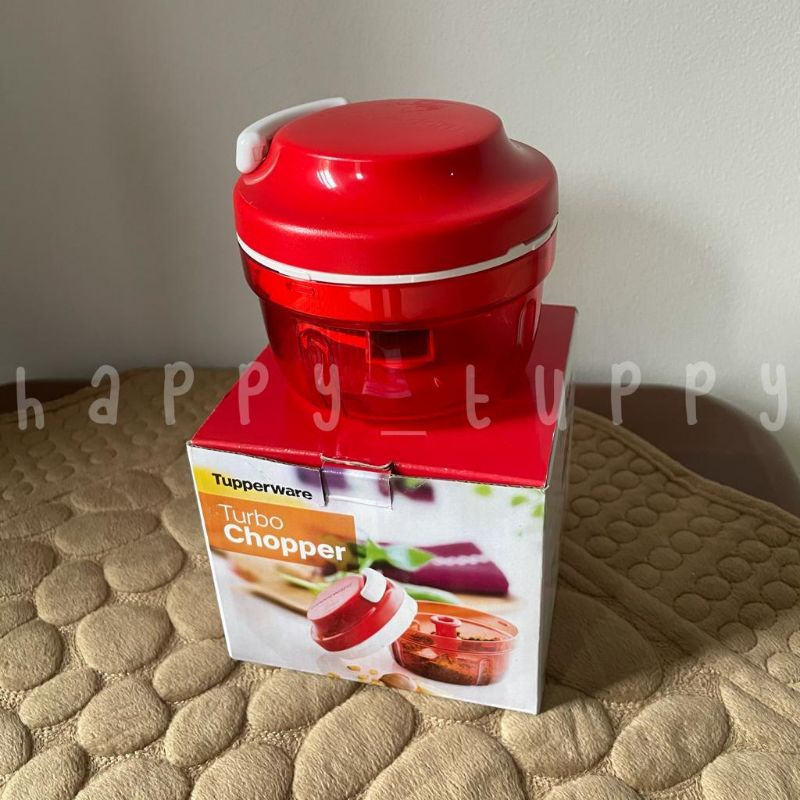 Tupperware Turbo Chopper (Promo) Pencacah Manual Merah