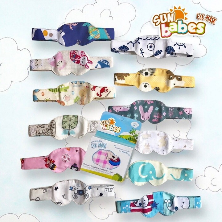 Kacamata Jemur Bayi / Penutup Mata Bayi / Eye Mask Baby Newborn / Perlengkapan Bayi