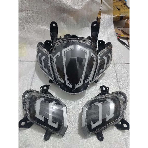 Diskon lampu Scoopy custom stoplamp sein depan belakang