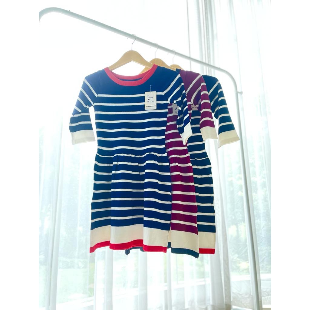 Dress Rajut Motif Salur / Stripe Dress / Knit Mini Dress