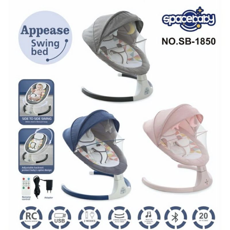 Bouncer Appease Swing Bed SpaceBaby