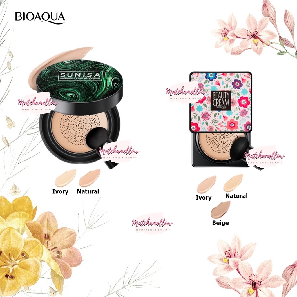 ❄️MATCHA❄️ BIOAQUA BEAUTY CREAM SUNISA WATER BEAUTY CC CREAM - CUSHION BPOM