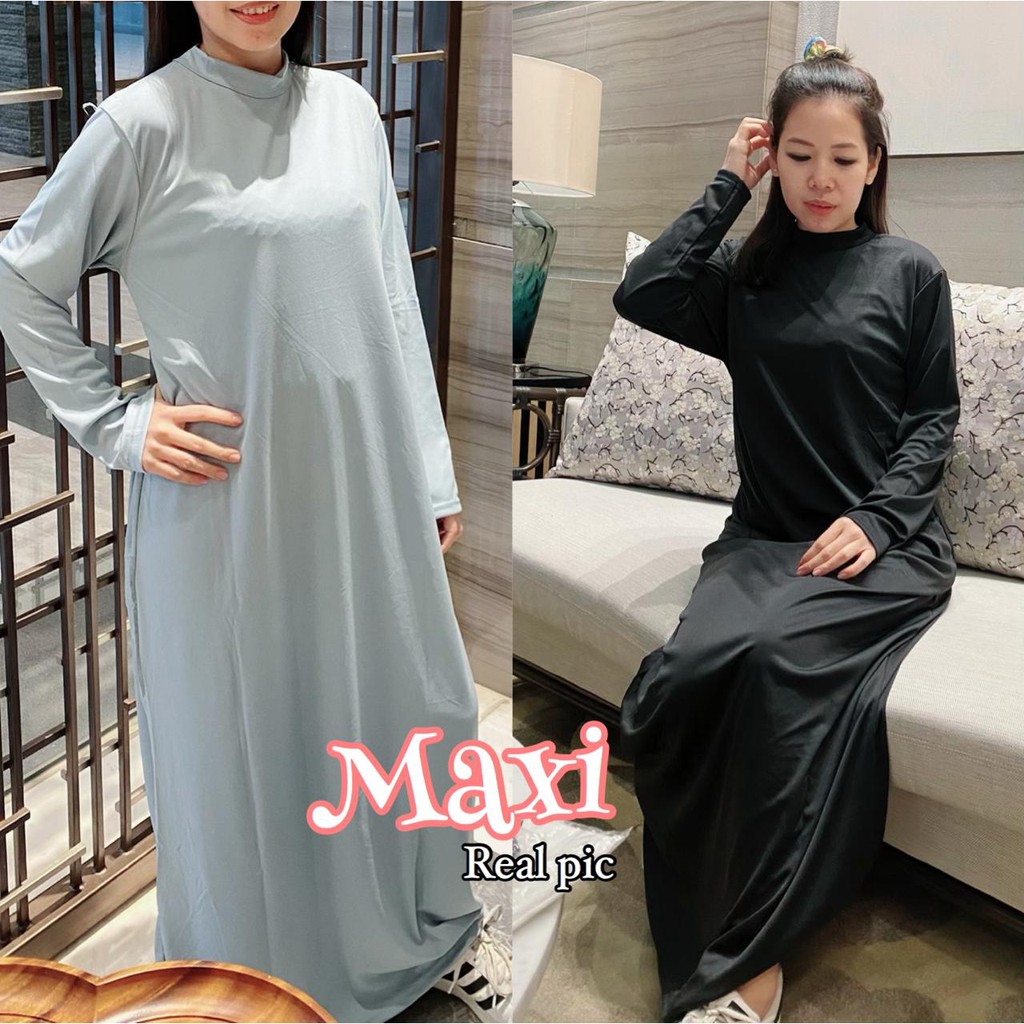 VS GG - baju MAXI TURTLE NECK SARAH gamis wanita