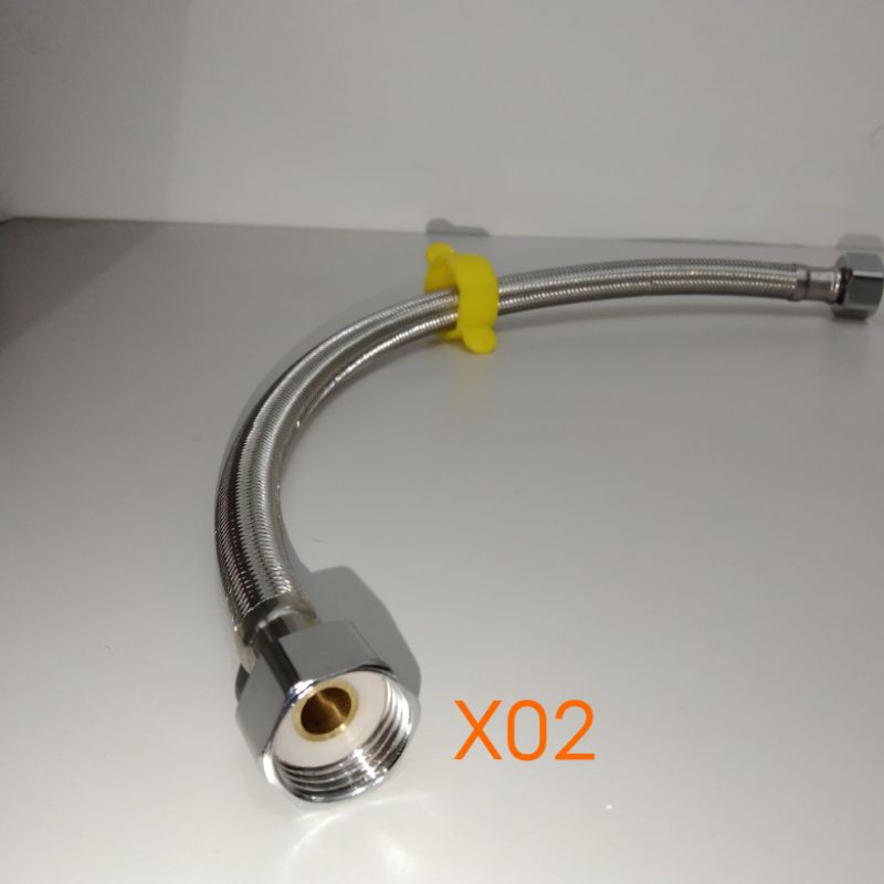 Selang Fleksibel Anyam 40 Cm Stainless- Flexible Hose 40cm Selang Air Wastafel Closet