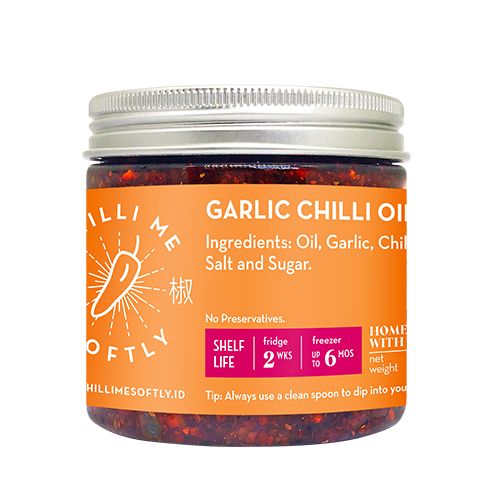 

Ready- Chilli Me Softly Garlic Chilli Oil 180Gr - Sambal Minyak Bawang Putih - Original