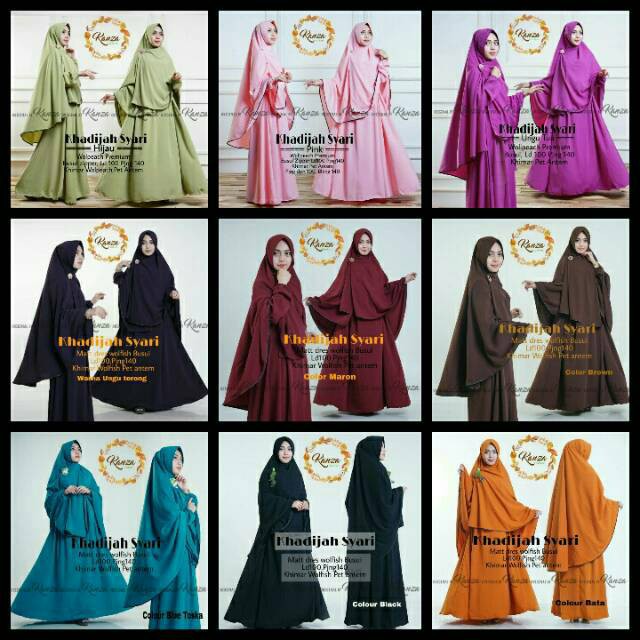 Gamis Khadijah Set Syari Ori Kanza