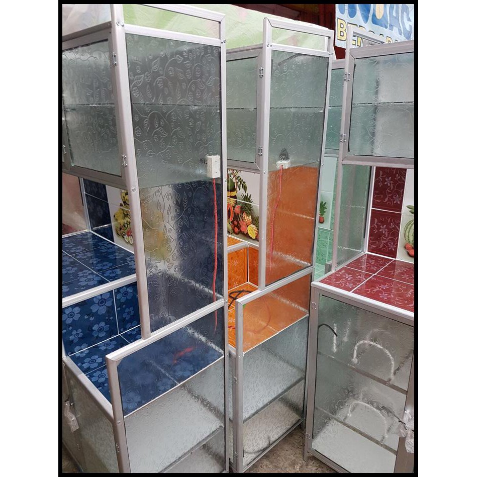 Rak Atau Lemari Gantung Dapur Infinity 3 Pintu Kaca KSA 2563 Terbaik