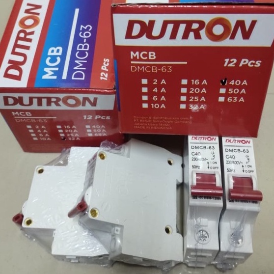 MCB TERDAPAT BANYAK TYPE/Domae DUTRON 1 Phase CIRCUIT BREAKER SNI/INSTALASI LISTRIK